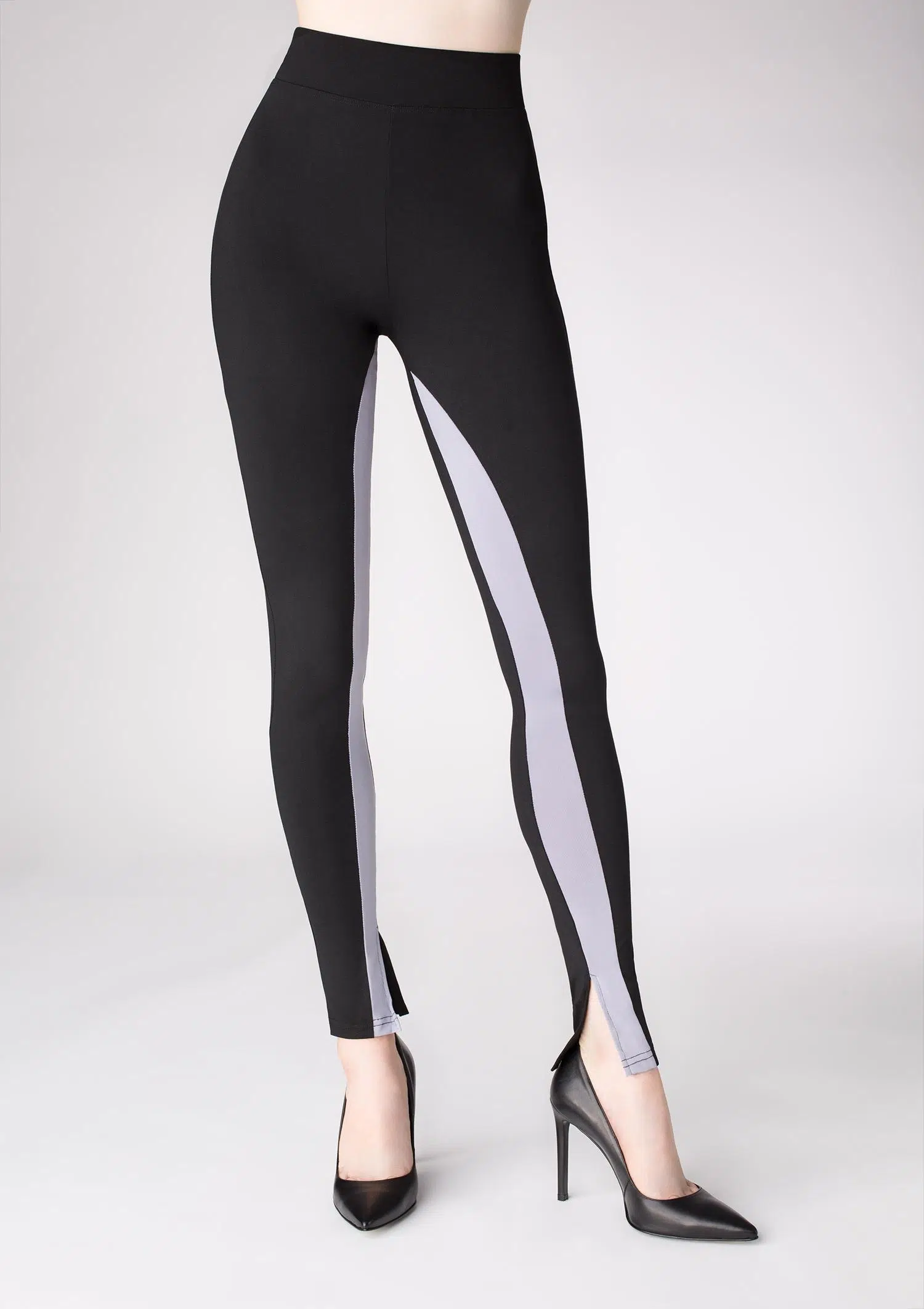 legginsy damskie z rozporkiem
