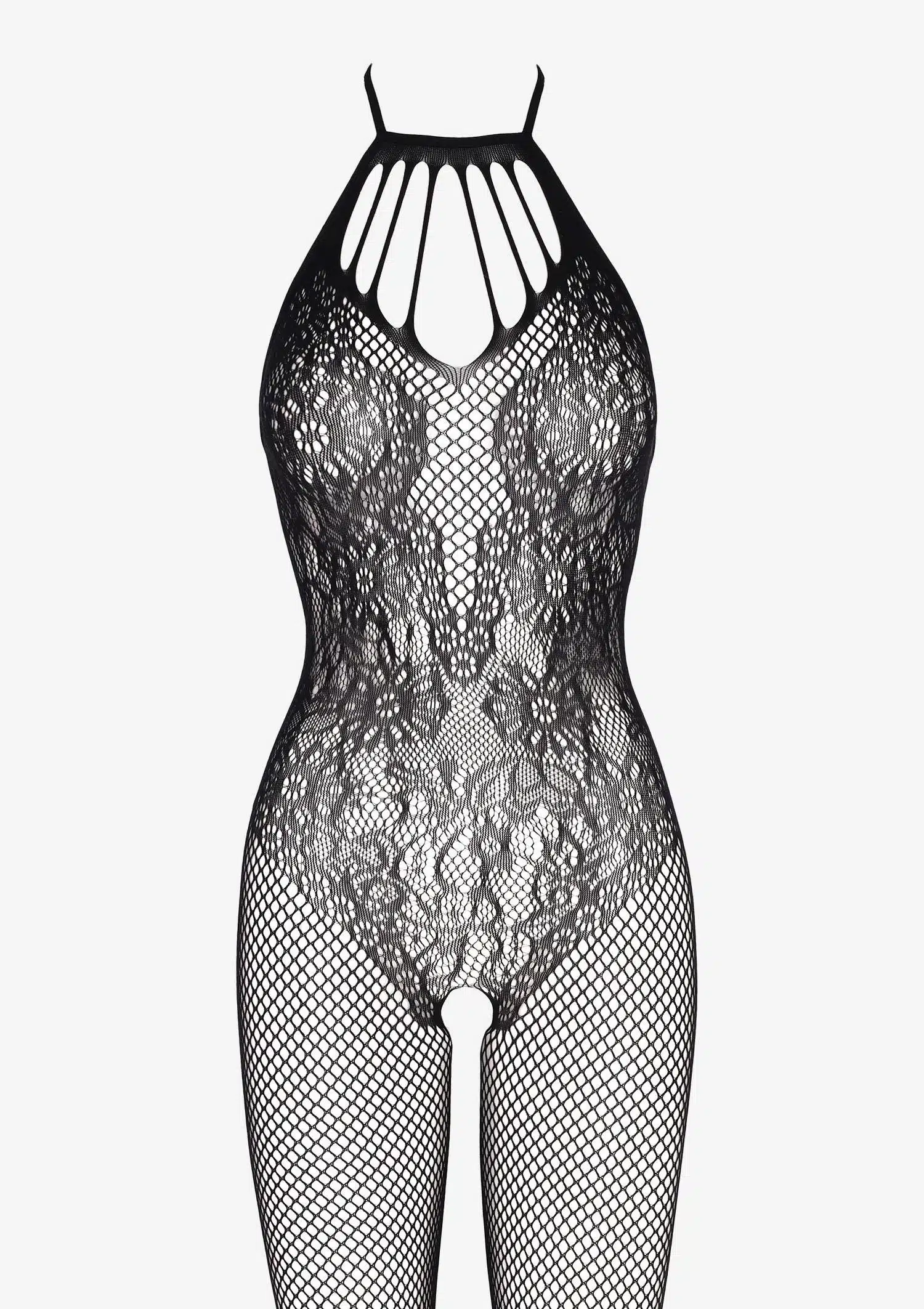 rodzaje bielizny erotycznej bodystocking z kwiatowym wzorem